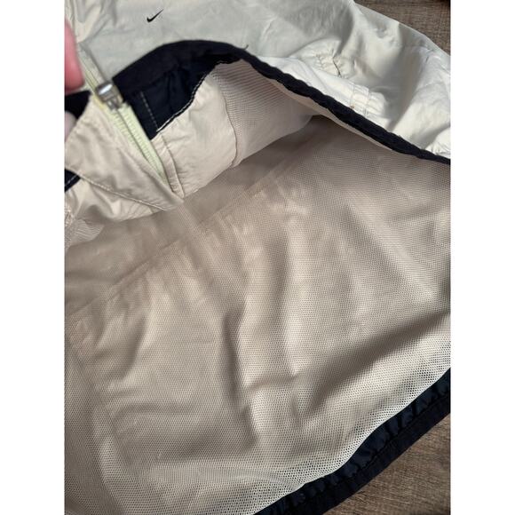 Vintage‎ Nike Men's Windbreaker Jacket Full-Zip Beige Cream Black Size XL - Picture 7 of 8